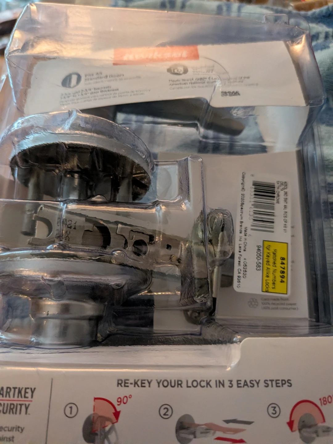 Kwickset Entry door lock with handled with 2 keys