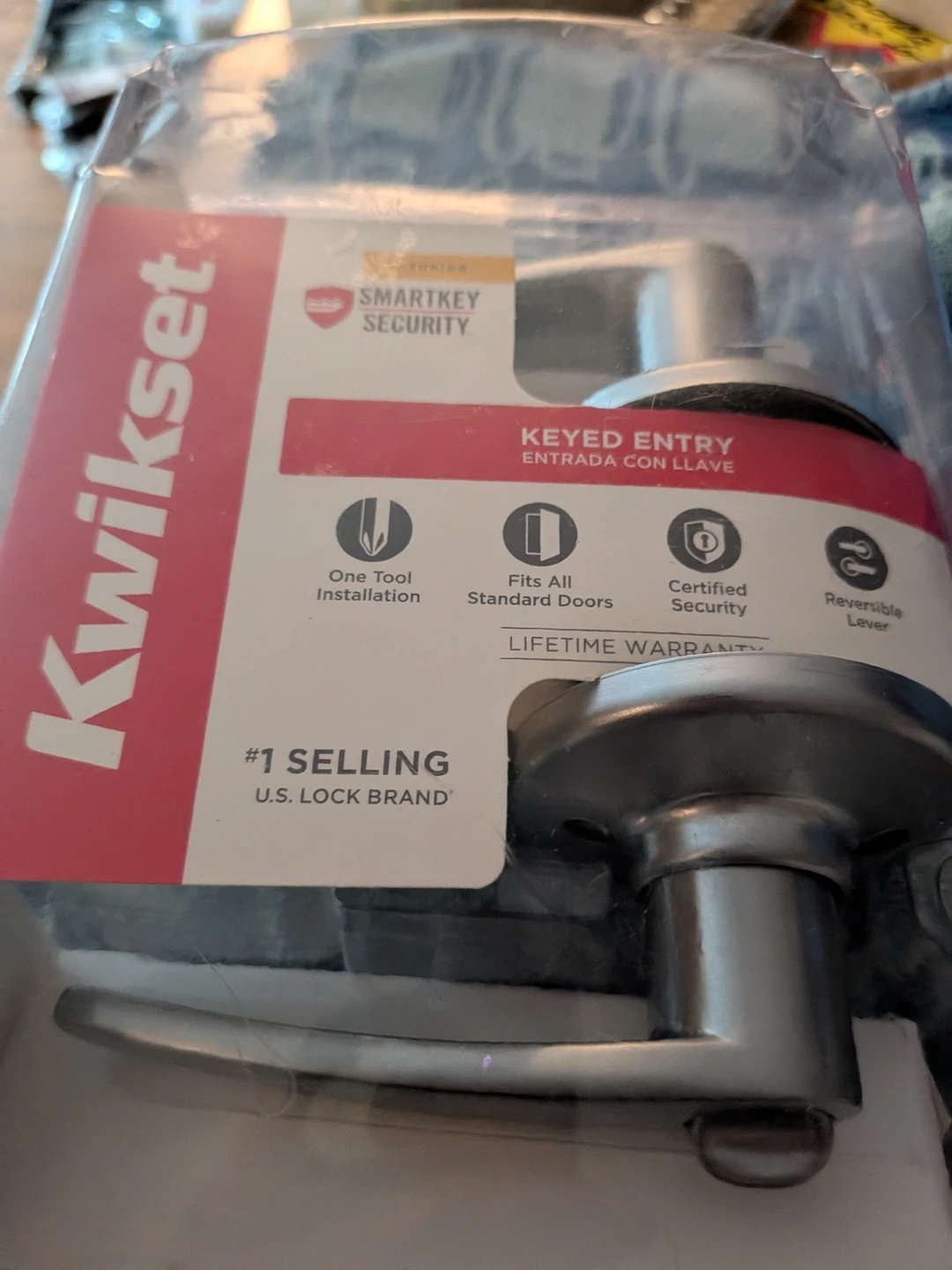 Kwickset Entry door lock with handled with 2 keys - photo 2