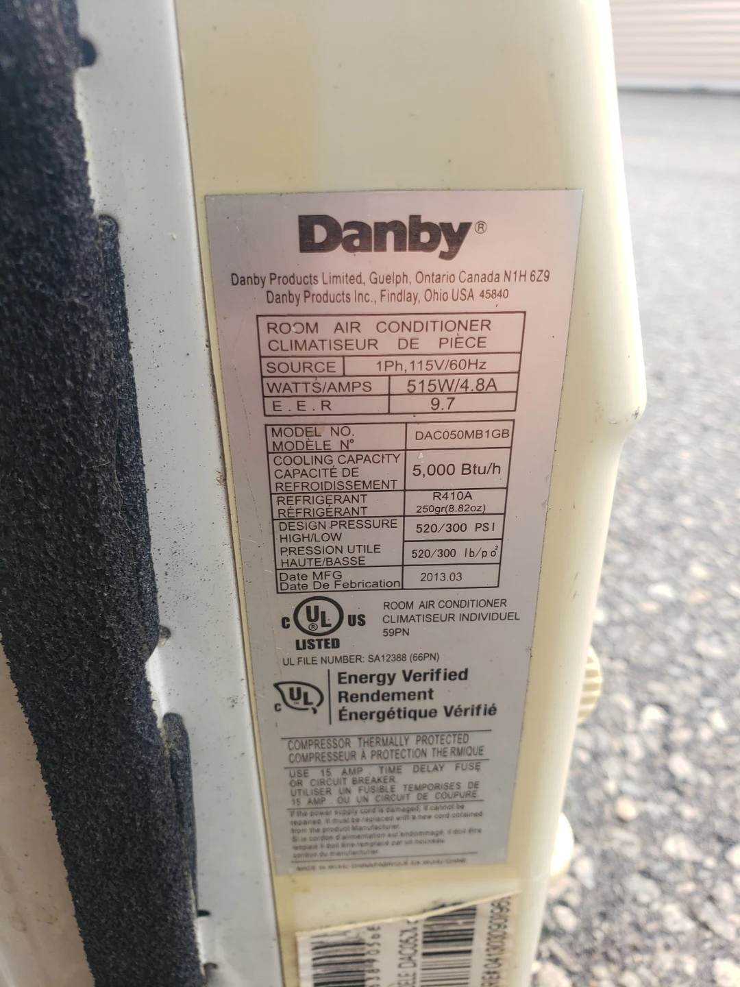 Danby Room Air Conditioner - photo 2