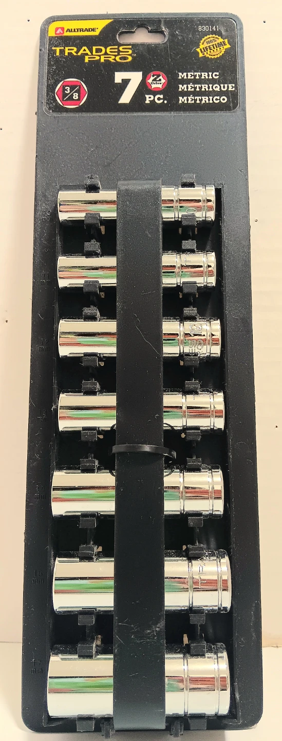 🔧Tradespro 7 Piece 3/8 Inch Drive Metric Socket Set🔧