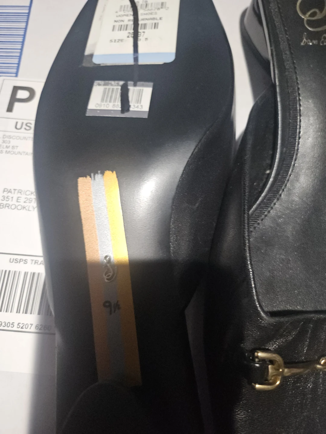 Sam Edelman Black Leather Mules Size 9.5 - photo 5