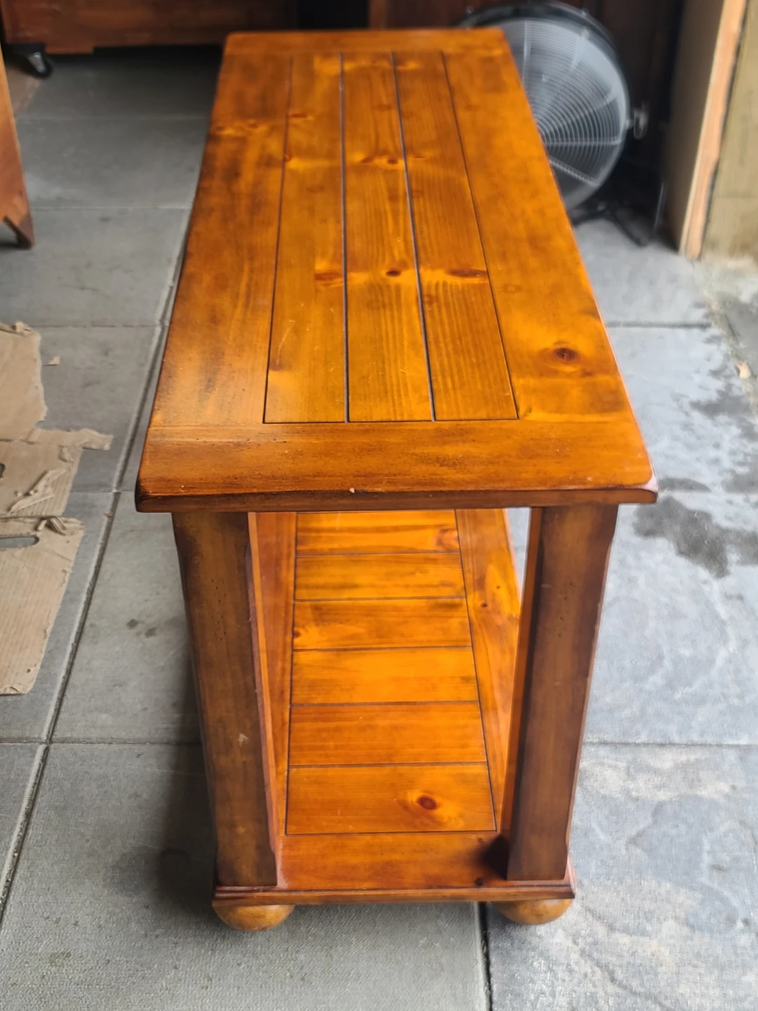 Wooden Console Table with Lower Shelf - photo 3