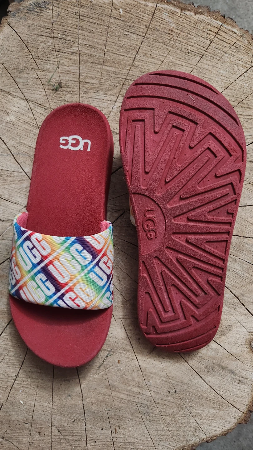 UGG Slides Rainbow Logo Red - photo 2