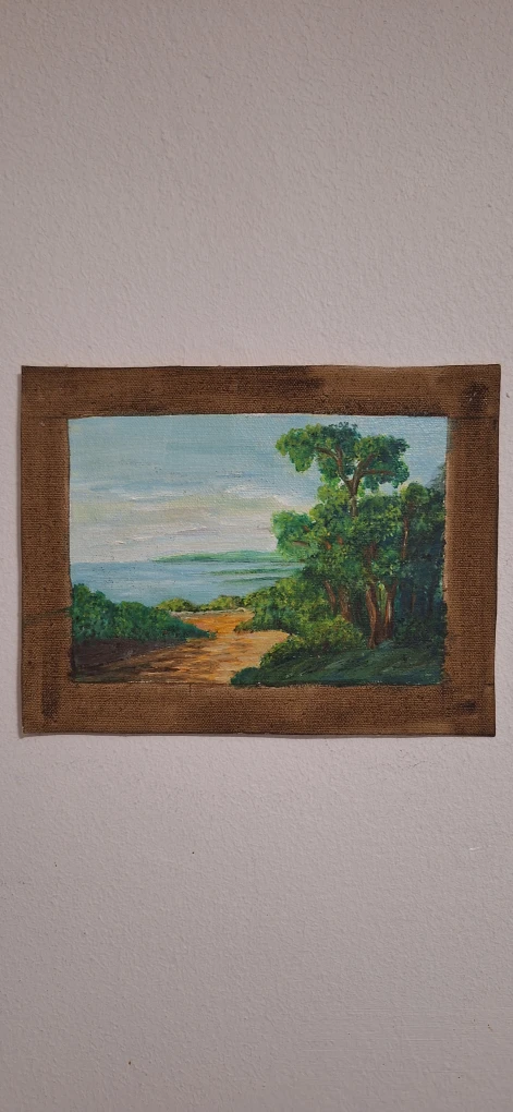Landscape Oil Painting of a Coastal Scene