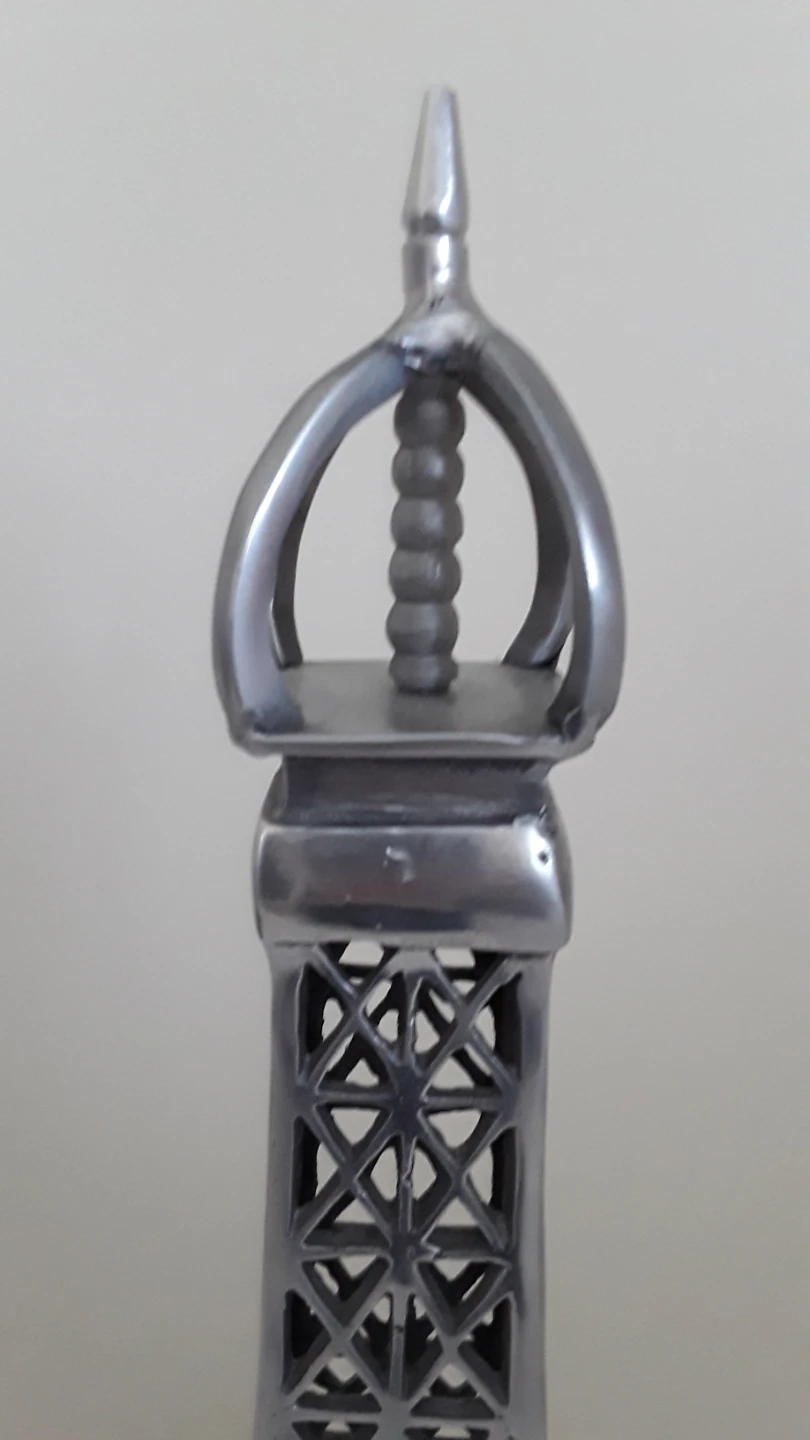 Silver Eiffel Tower Figurine Decor - photo 2