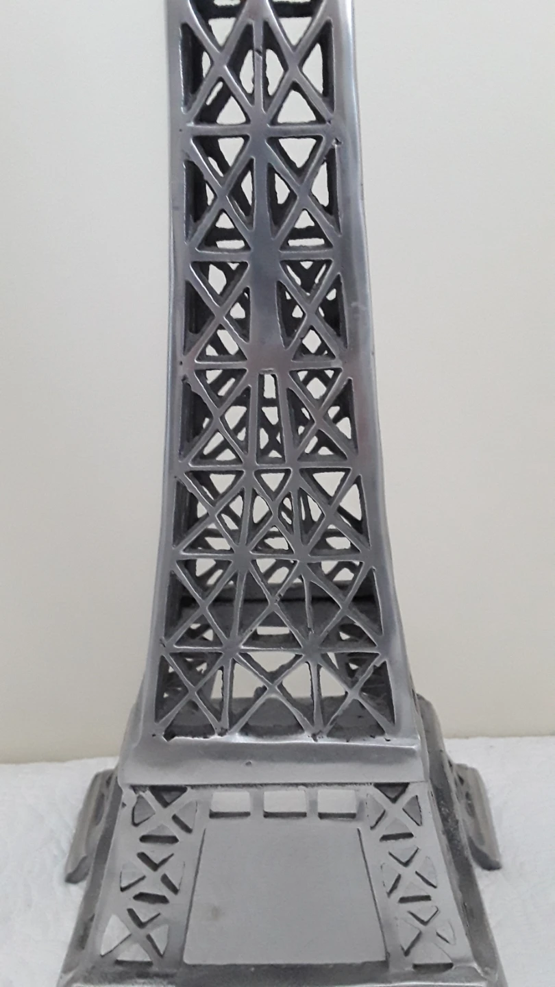 Silver Eiffel Tower Figurine Decor - photo 3