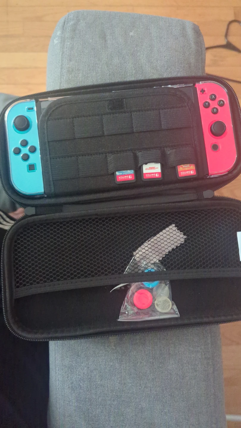 Nintendo Switch Console with Case and Games