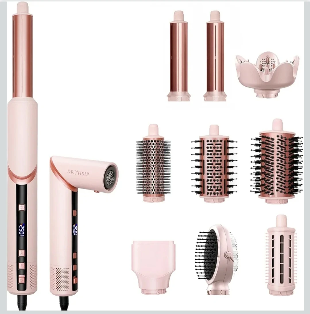 DRYHSIP 9-in-1 Rotating Hair Styler & Dryer