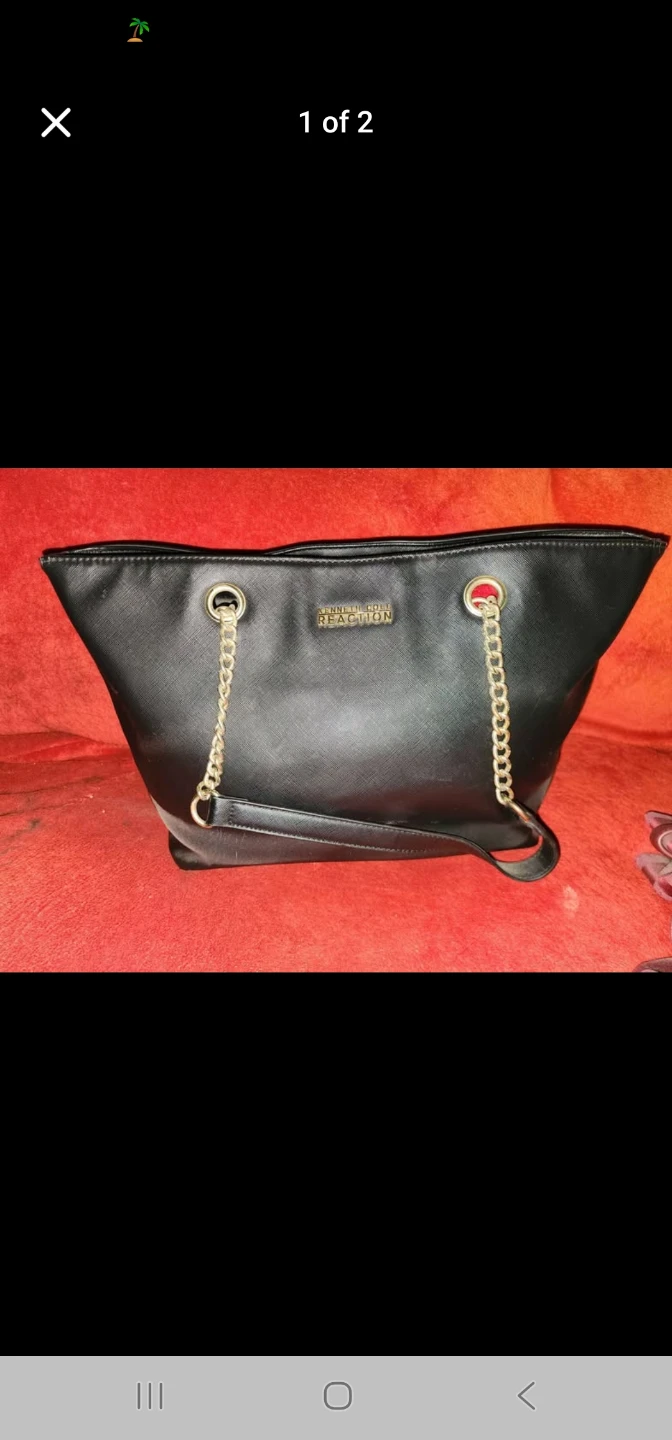 Kenneth Cole Reaction Black Tote Bag