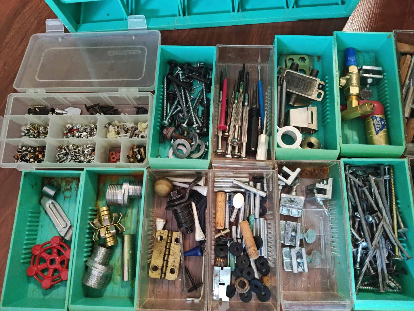 Assorted Hardware and Fasteners with Organizer Box - photo 2