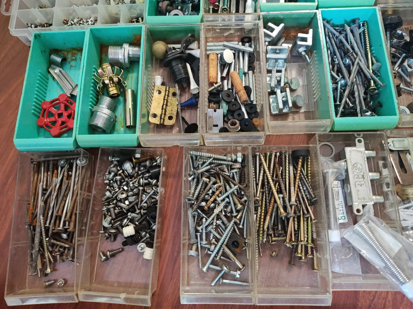 Assorted Hardware and Fasteners with Organizer Box - photo 4