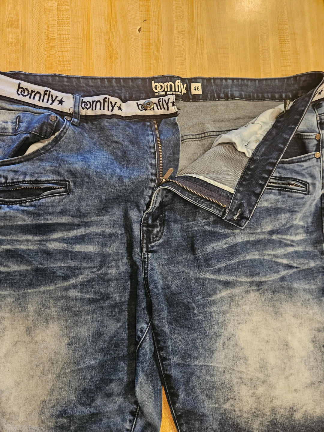 Born Fly Denim Shorts Size 46 - photo 2