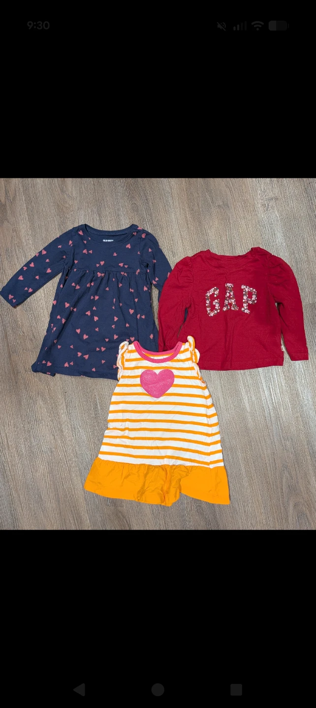 Baby Girl tops Bundle - Gap, Old Navy & Carter's