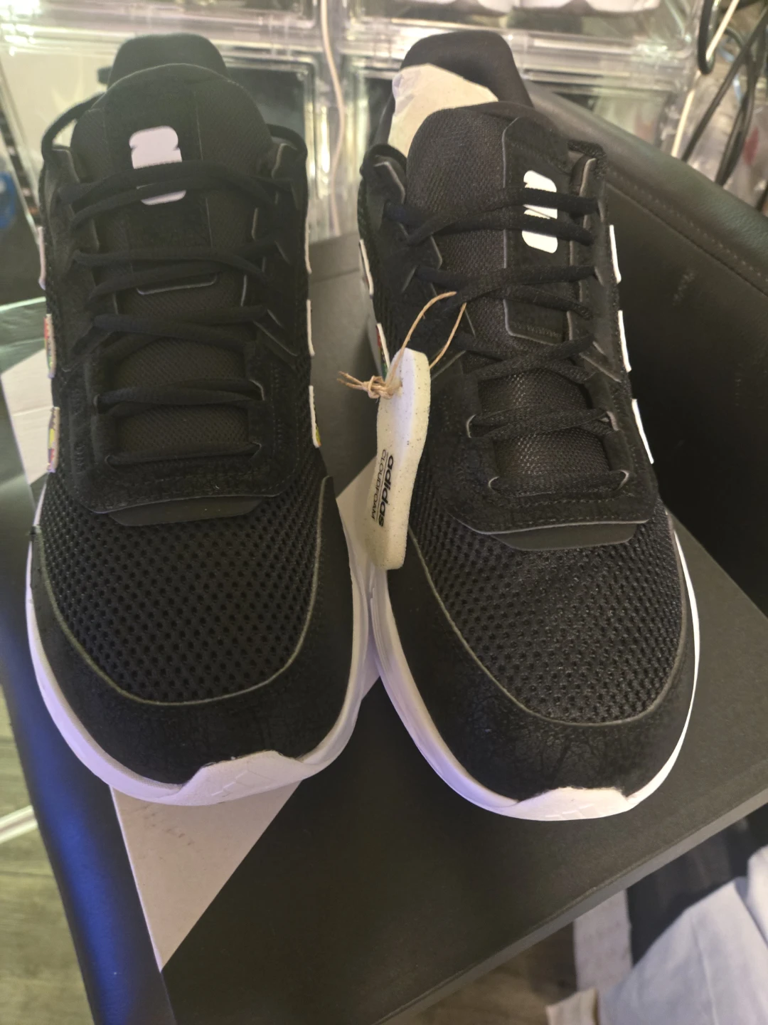 Adidas ASTRAR RUNNING SHOES Men's Size 12 Black Multi-Color - photo 2