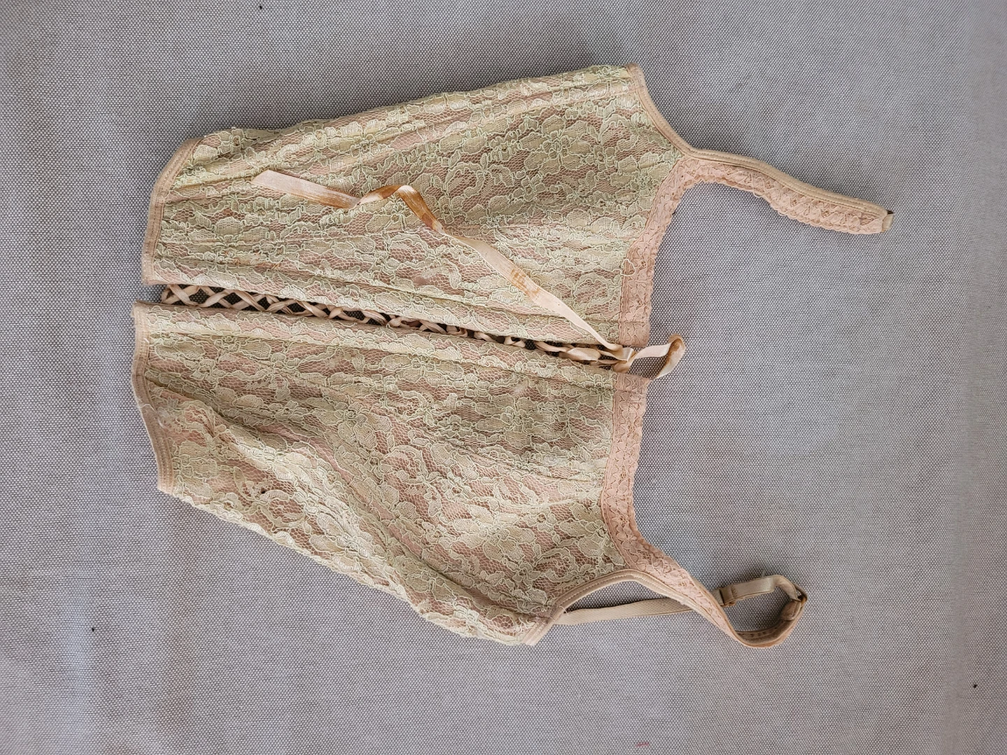 Lace Corset with Ribbon Lacing