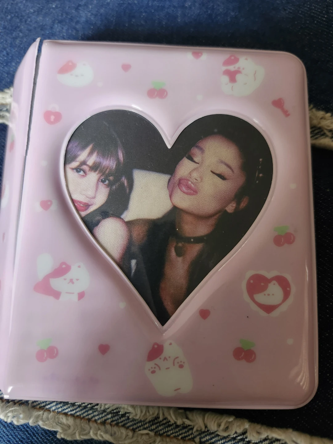 Pink Photo cardAlbum with Heart Frame