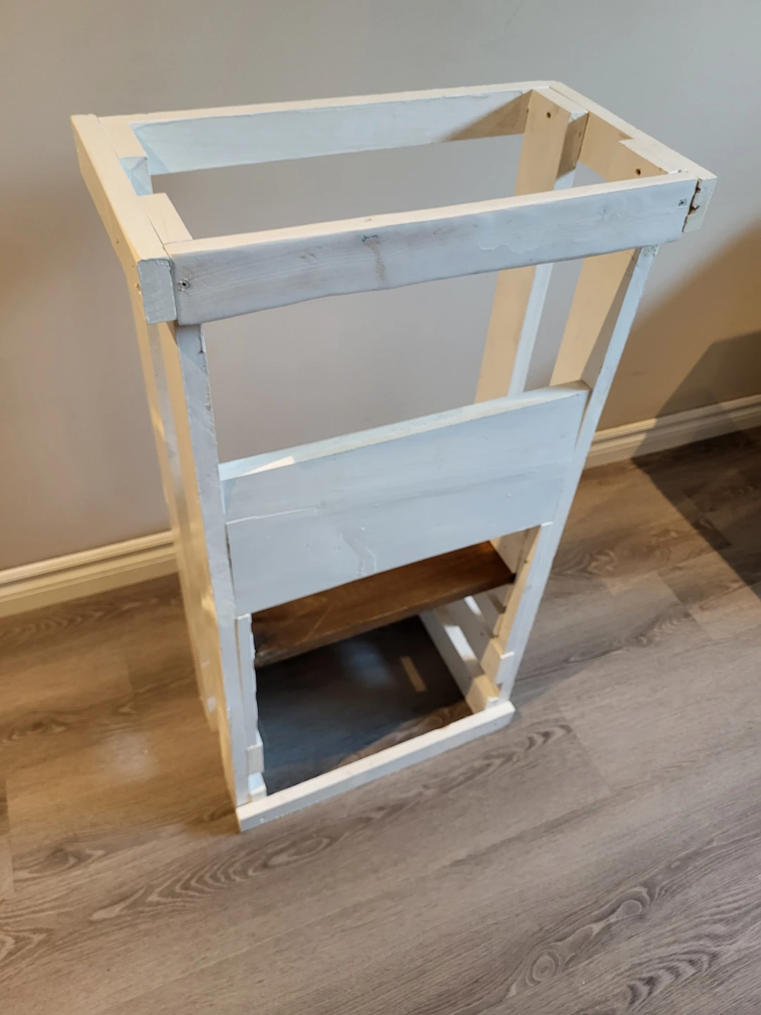White Wooden Montessori Learning Toddler Tower - photo 4