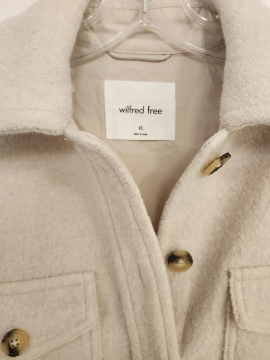 Wilfred Free Shacket - Beige - XS - photo 5