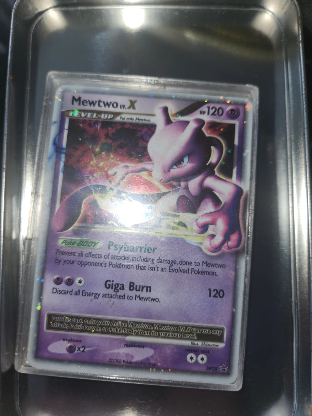 Pokémon Mewtwo LV.X Card DP28