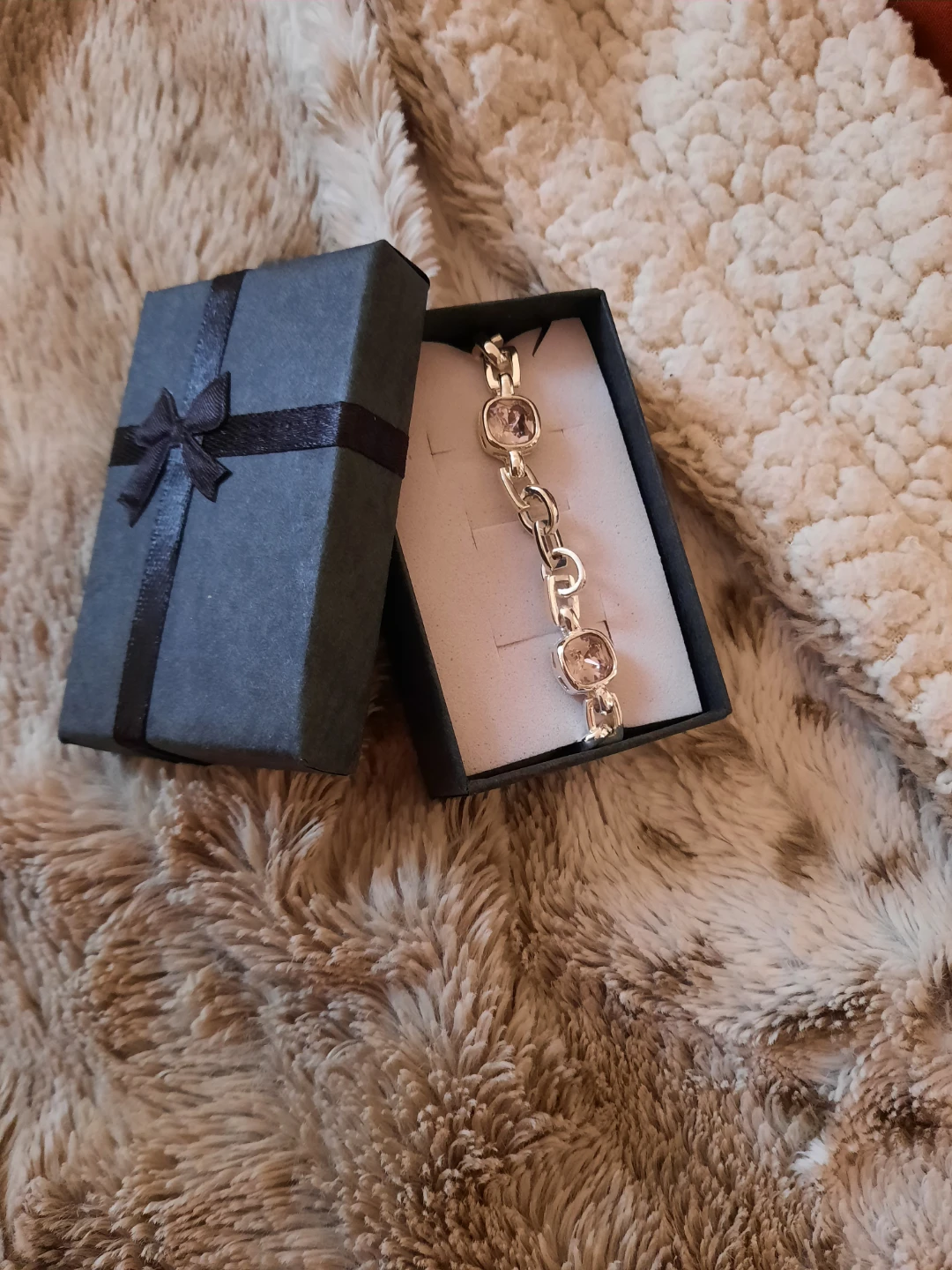 AUTHENTIC HARROD'S LONDON pink CZ Tennis Bracelet