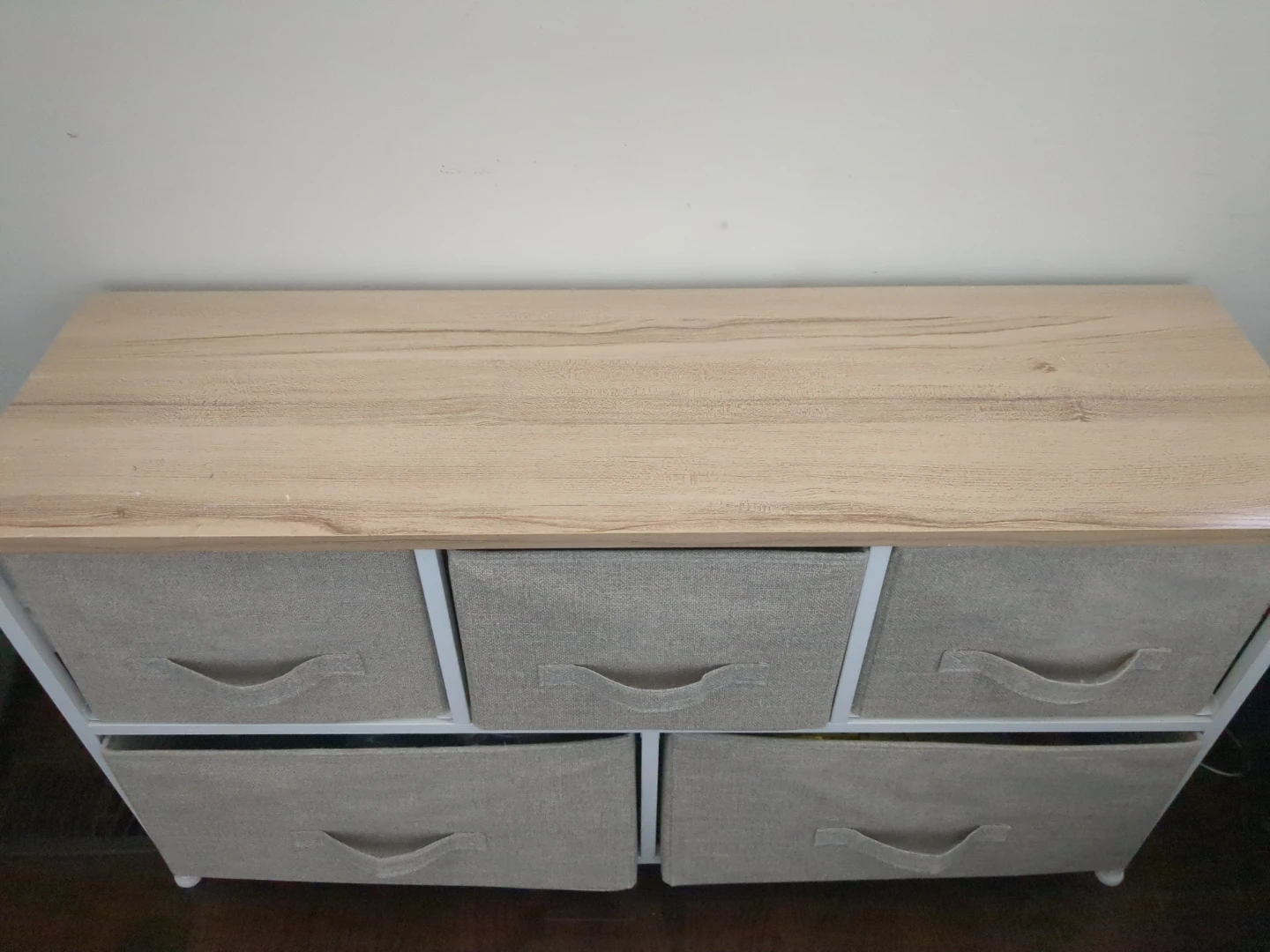 Lennox furniture storage dresser with 5 fabric drawers - photo 4
