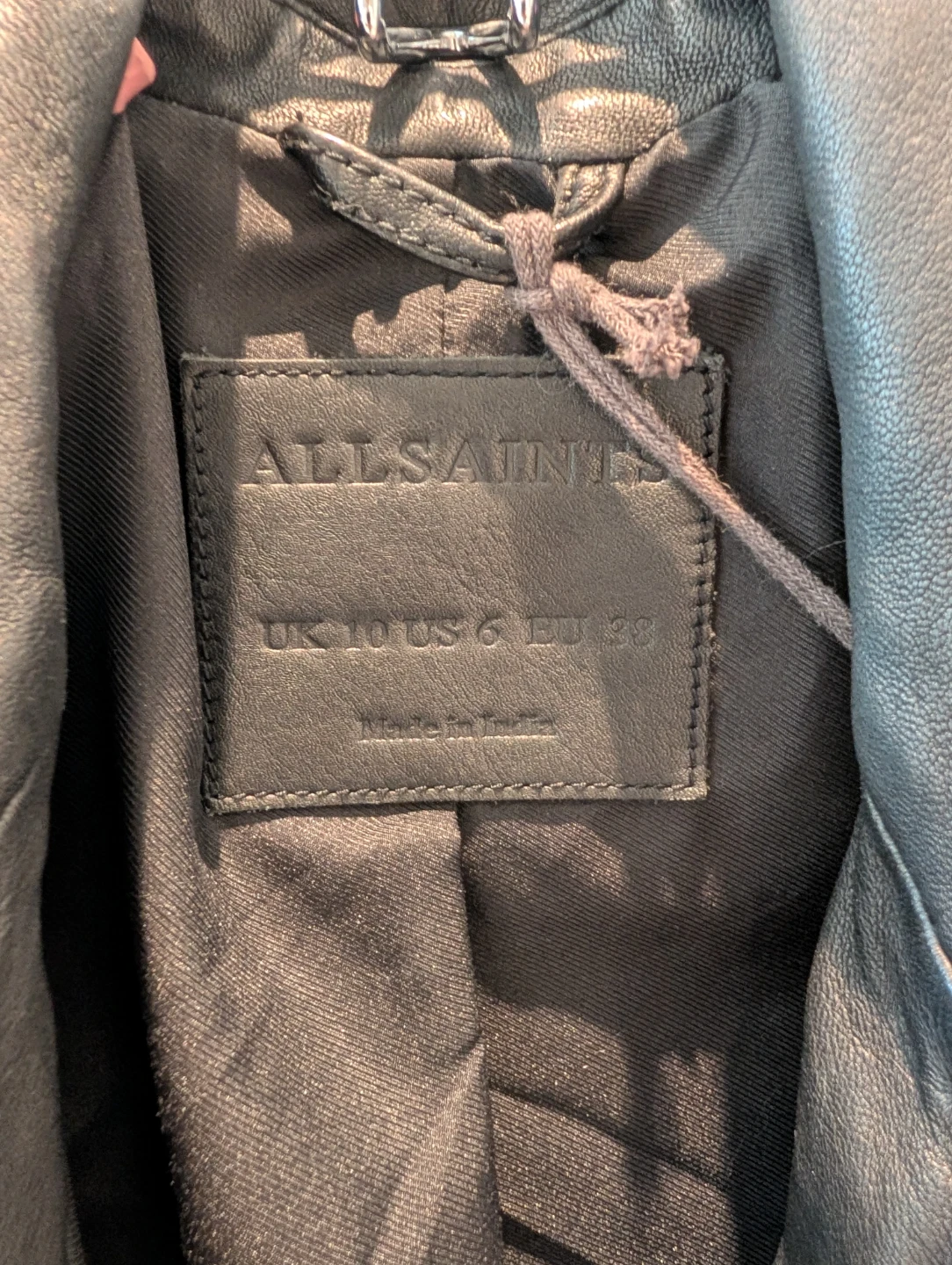 AllSaints Estella Biker Jacket - Black sz 6 - photo 4