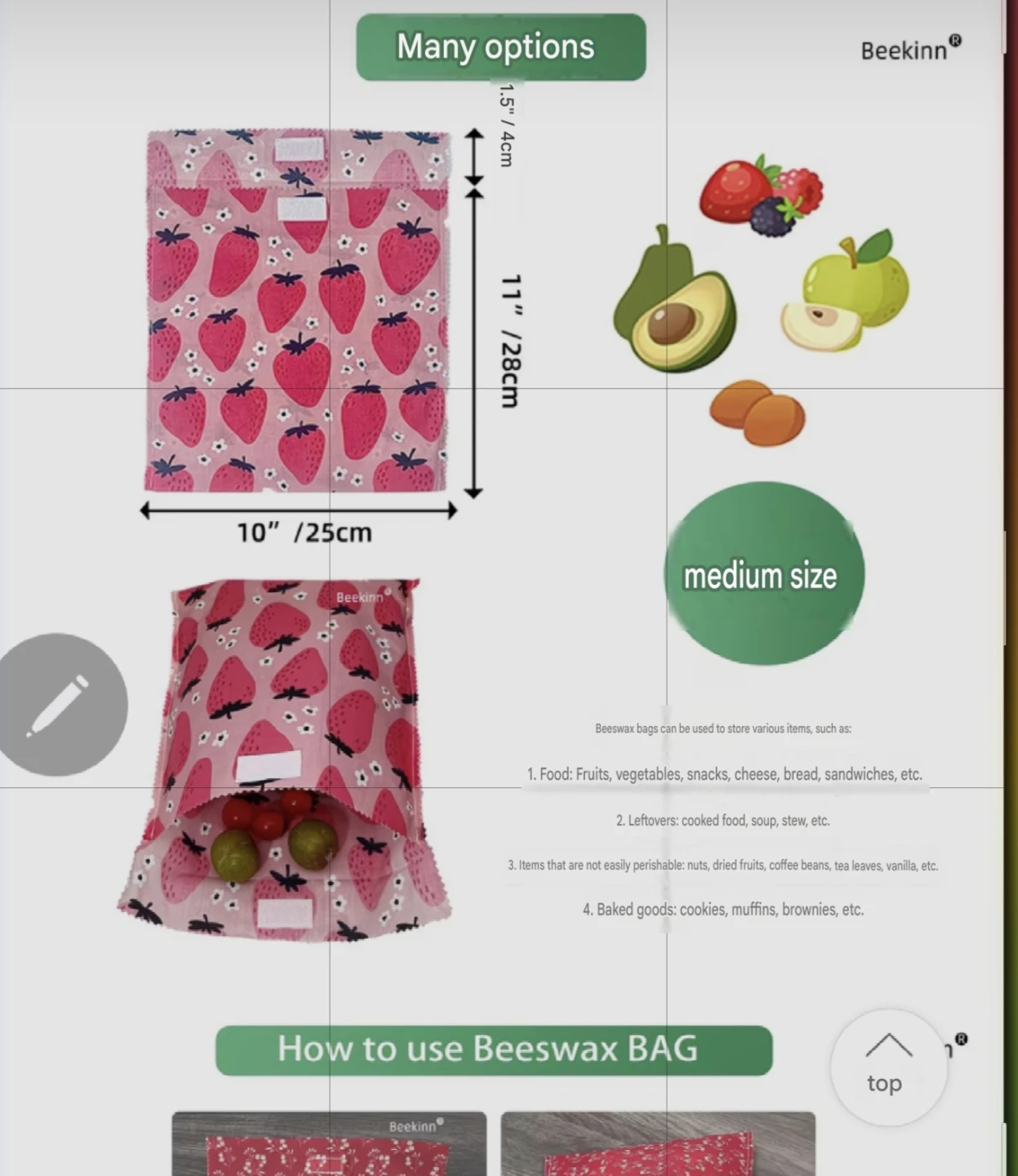 Beeswax Food Wrap - Sustainable Food Storage - photo 2