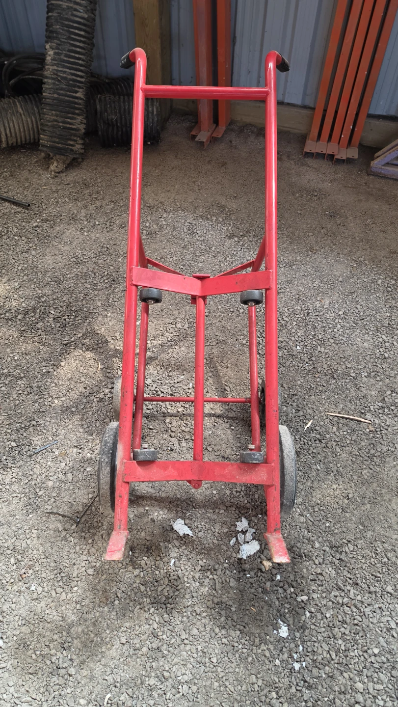 Red Metal Drum Dolly Cart - photo 2