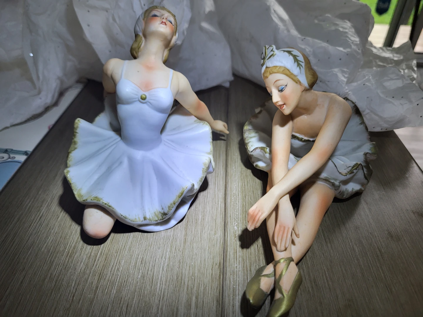 Ceramic Ballerina Figurines (Set of 2)