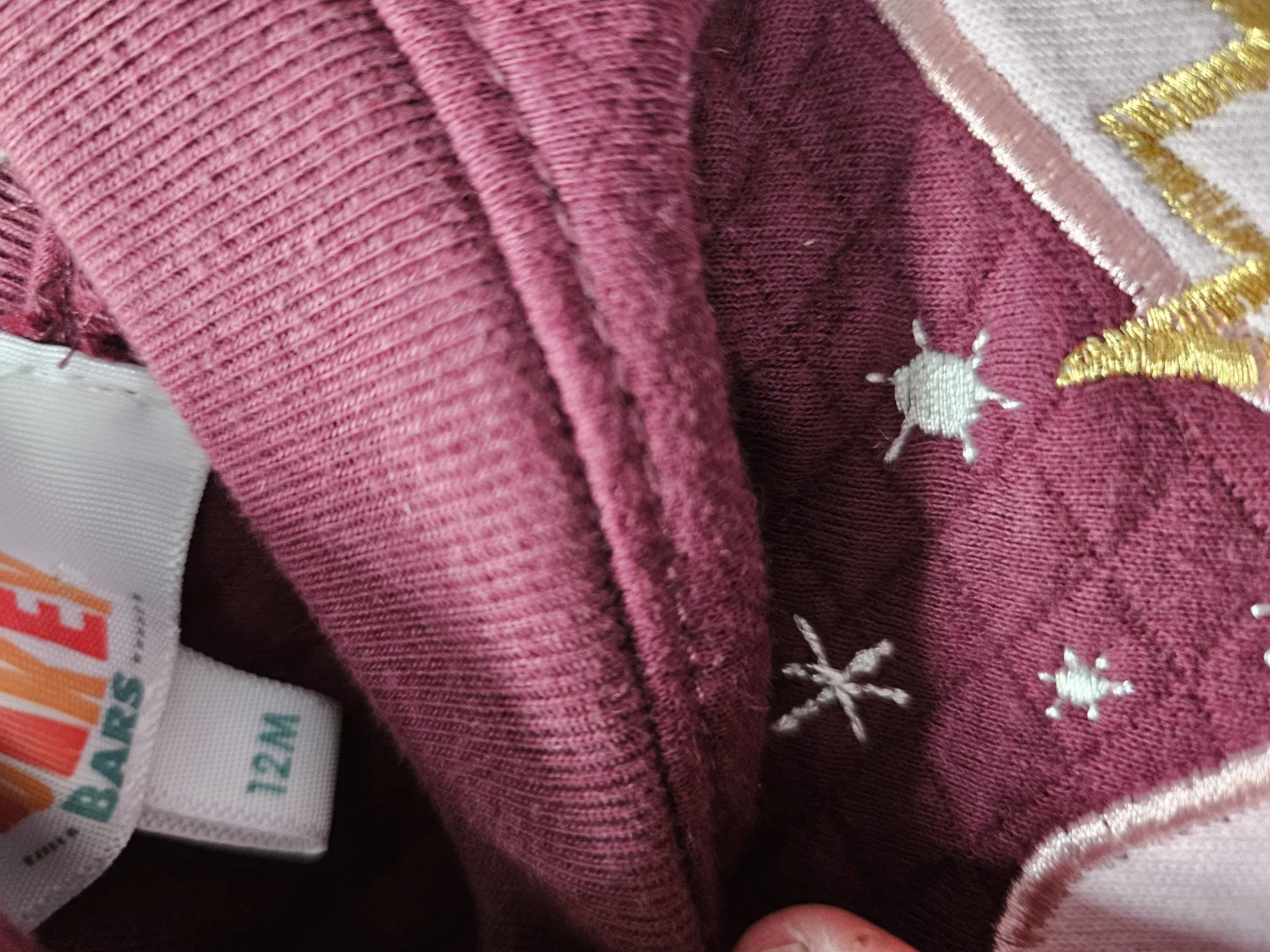 Maroon Quilted track suit with Heart Graphic - photo 2
