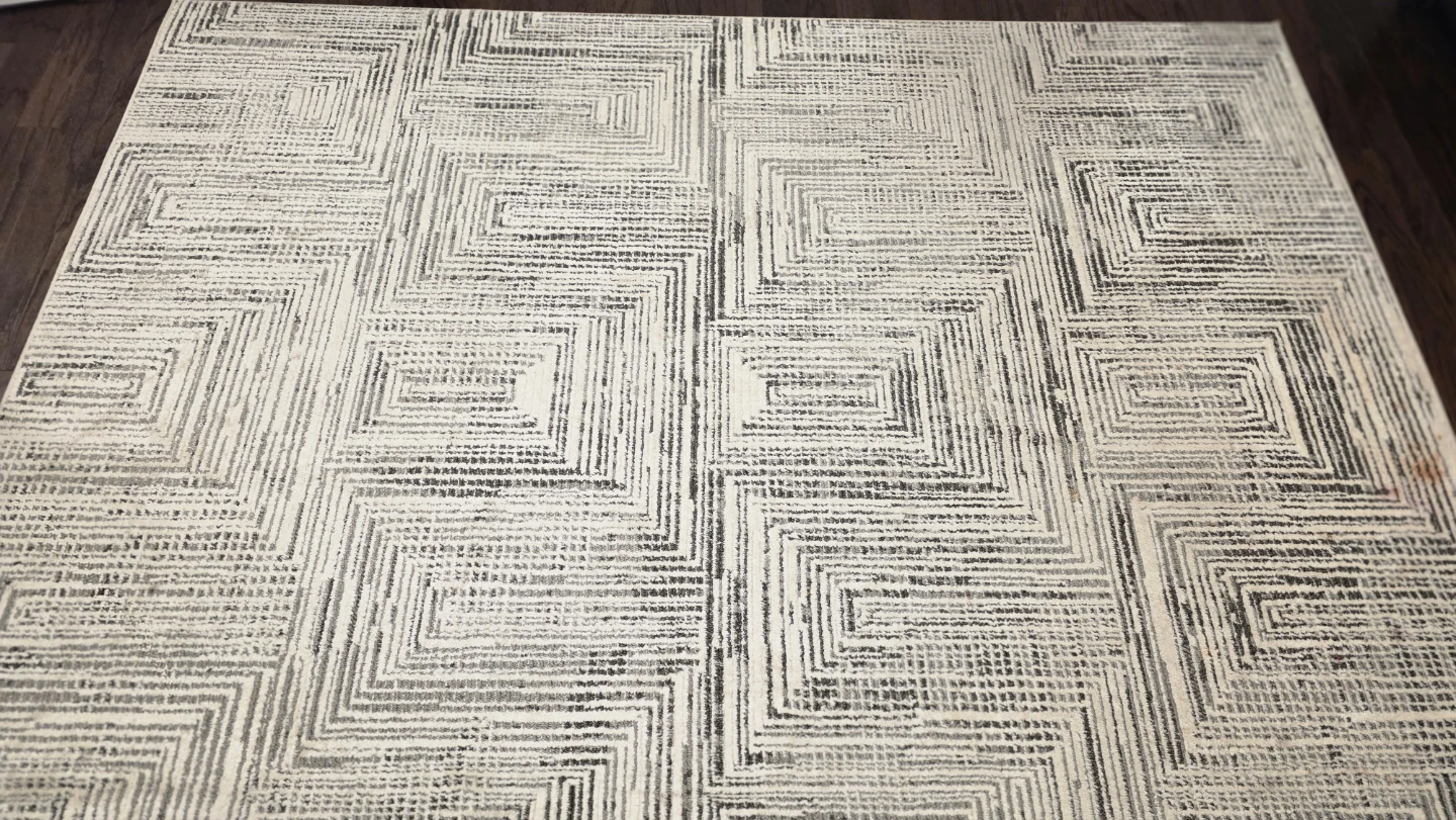 Area Rug with Geometric Pattern