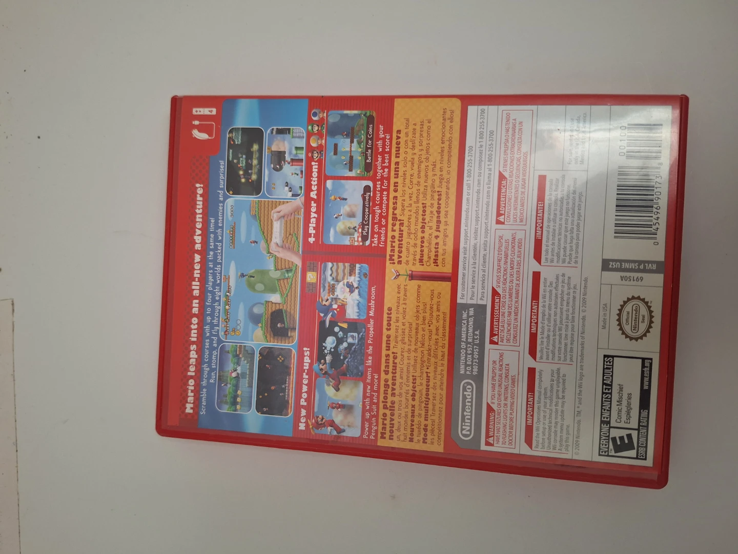 Nintendo Wii New Super Mario Bros CIB - photo 3