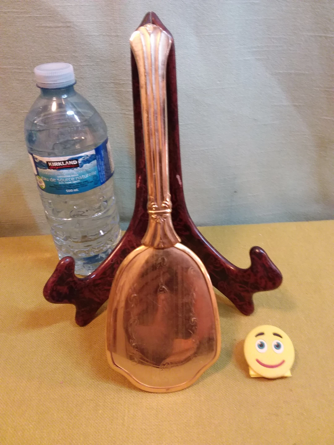 🛀 🧖 ➡️ Vintage Vanity (Set of 4) Mirror, Brushes, Comb 🧖 🤷 - photo 3