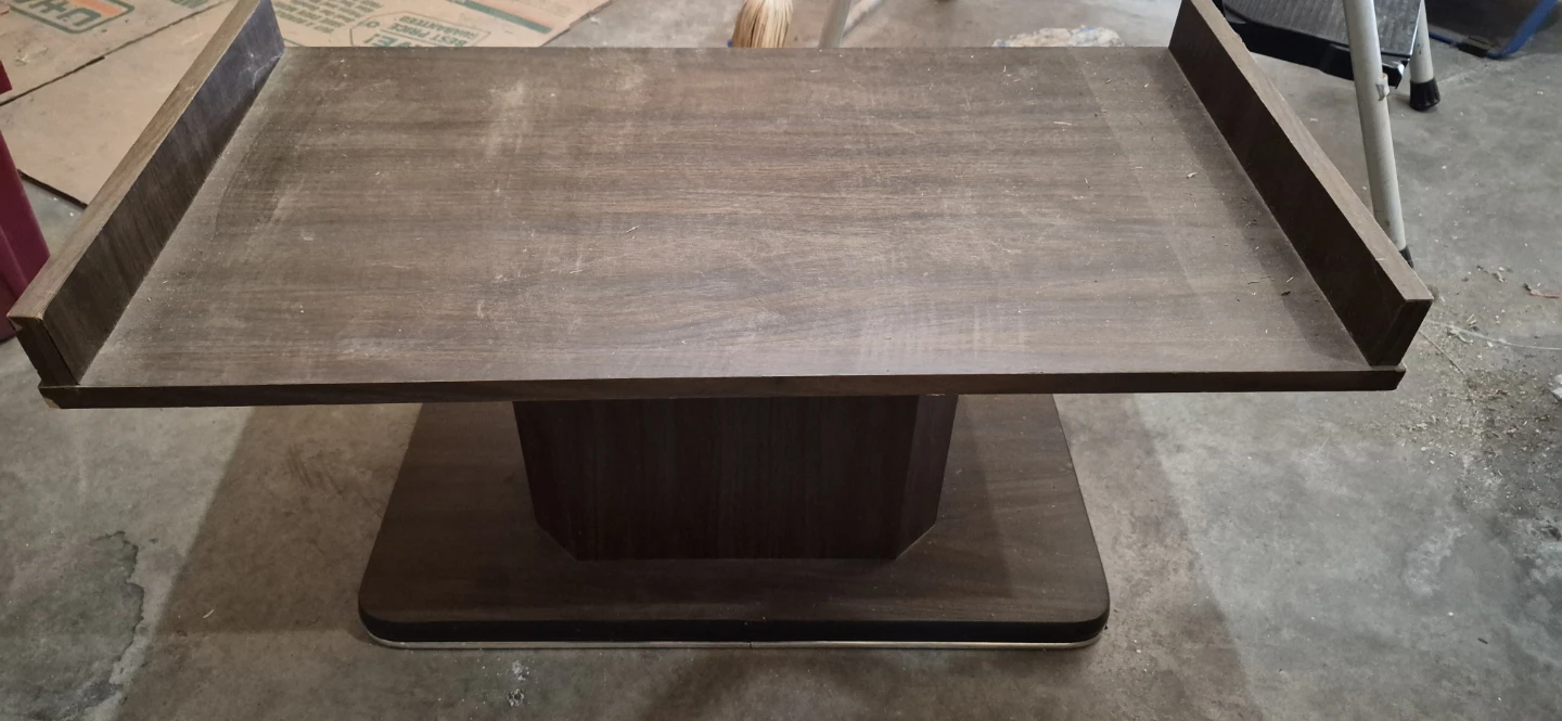 Wooden Turntable TV Stand