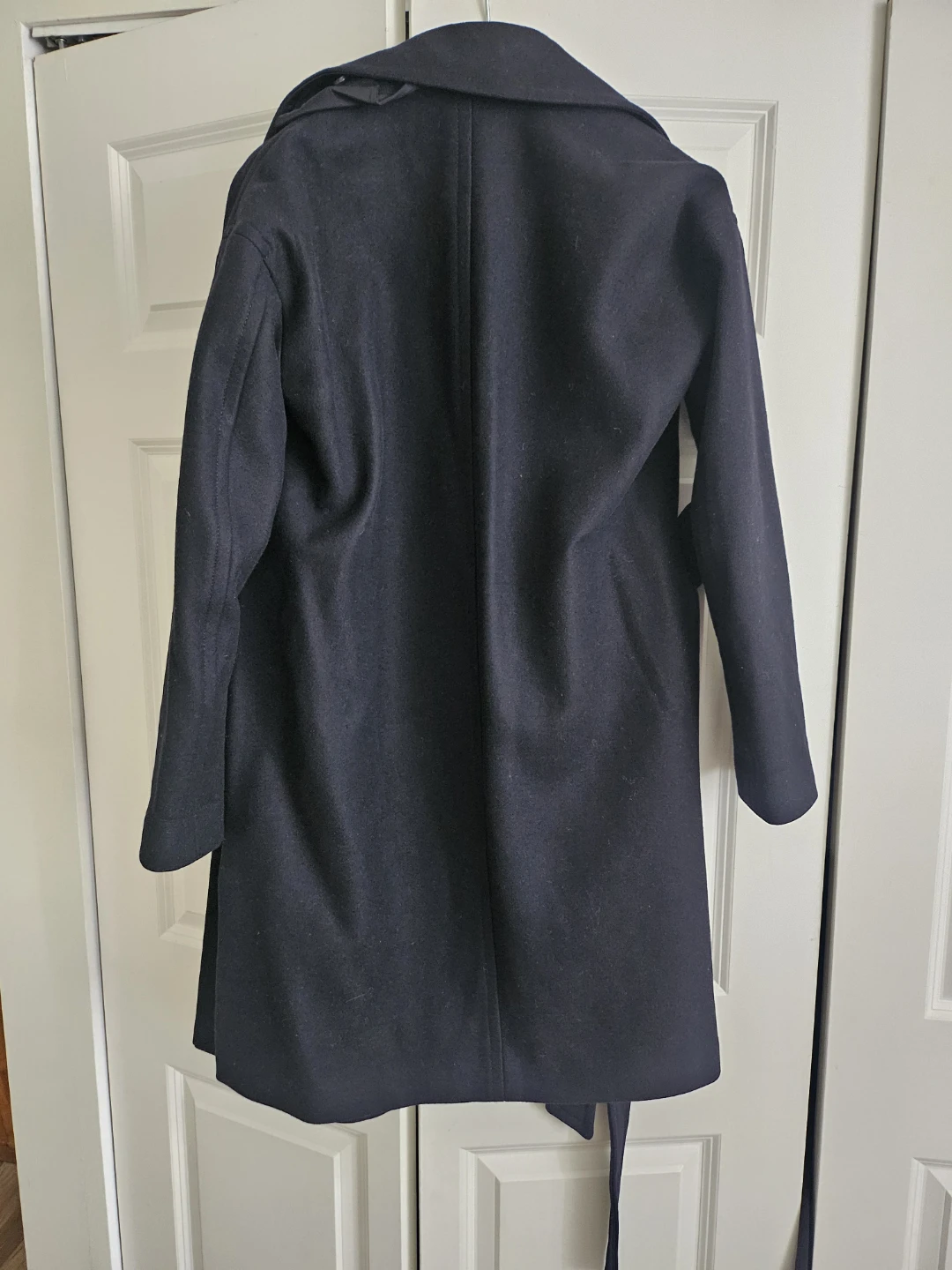 AllSaints Black Wool Blend Coat X-Small - photo 4