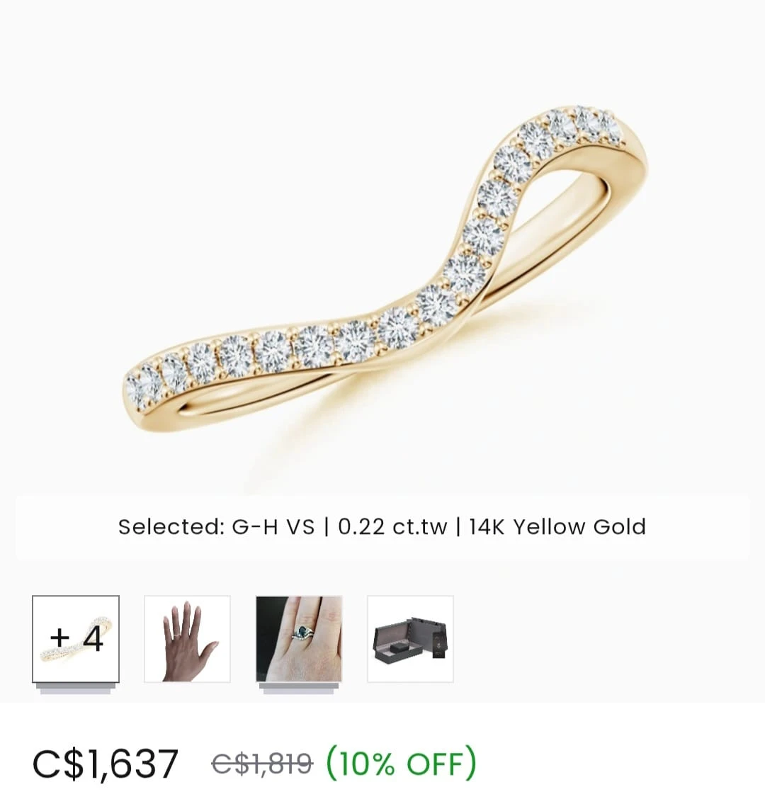 14K Yellow Gold Amethyst Ring - photo 3