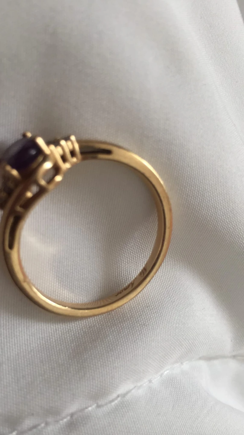 14K Yellow Gold Amethyst Ring - photo 4