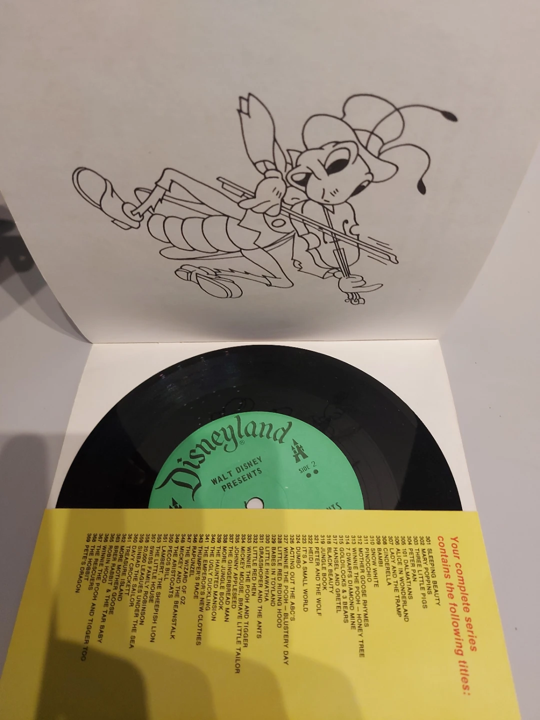 Disneyland Record and Book: The Grasshopper and the Ants