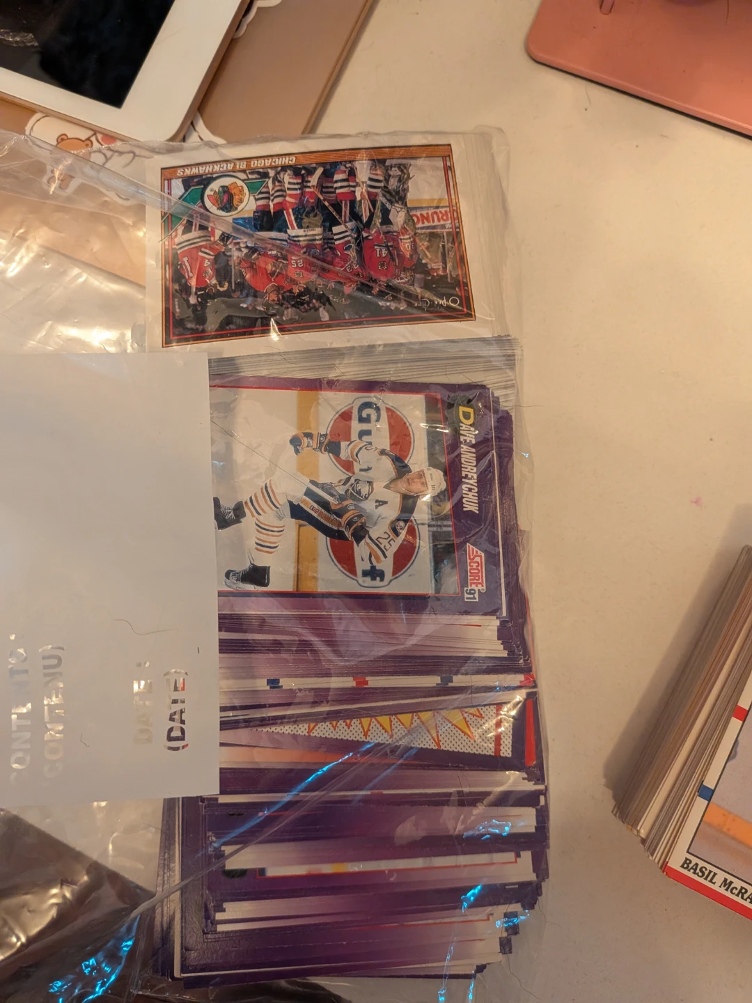 Collection of Score and O-Pee-Chee Hockey Cards