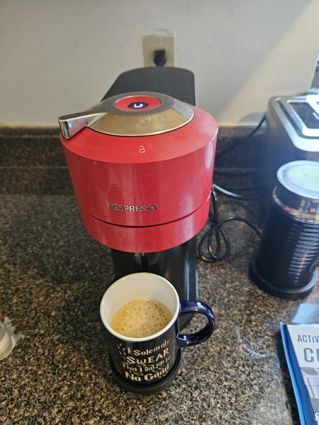 Nespresso Vertuo Coffee Machine + Aeroccino Milk Frother