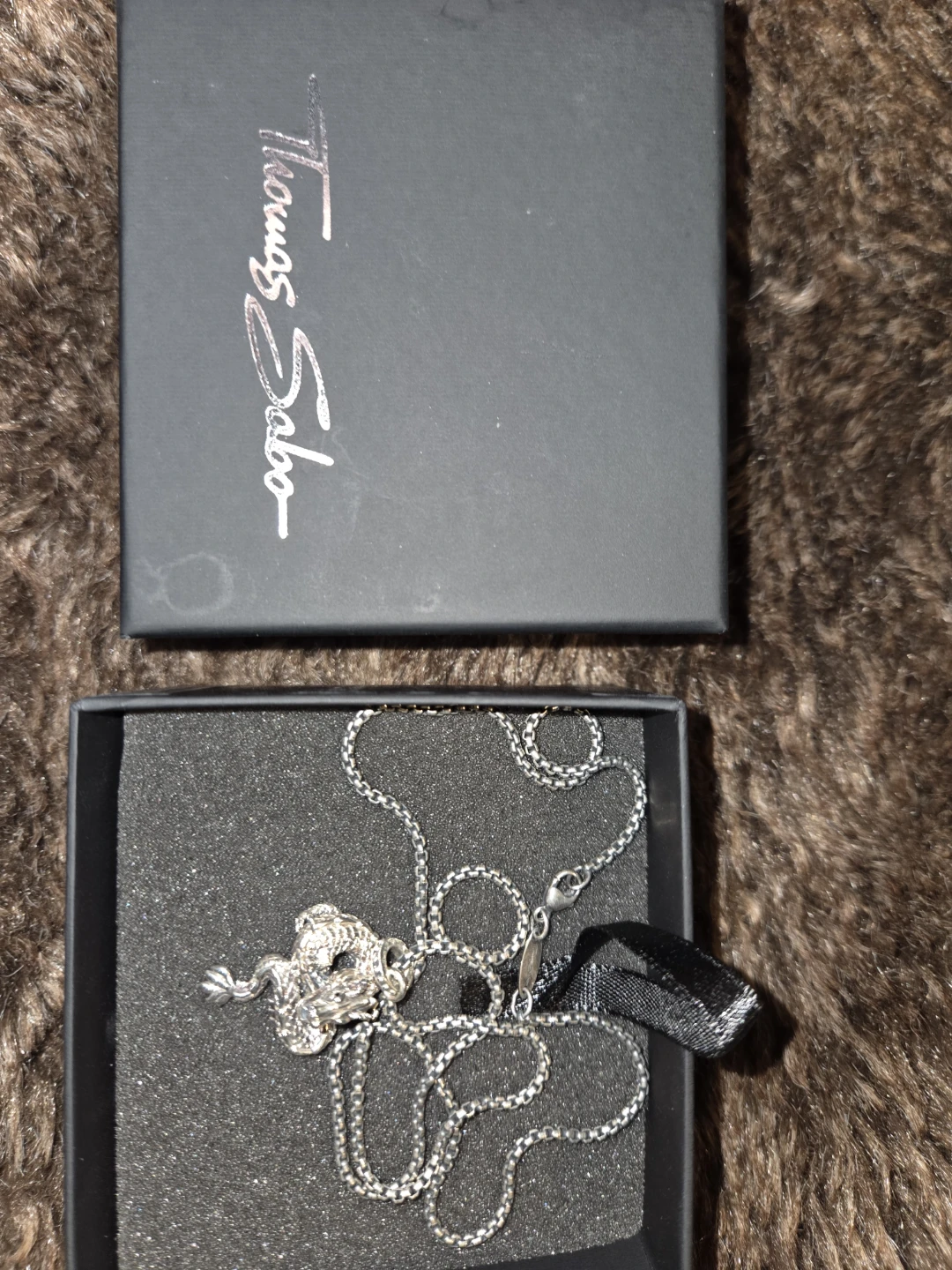 Thomas Sabo Sterling Silver Dragon Pendant Necklace - photo 2