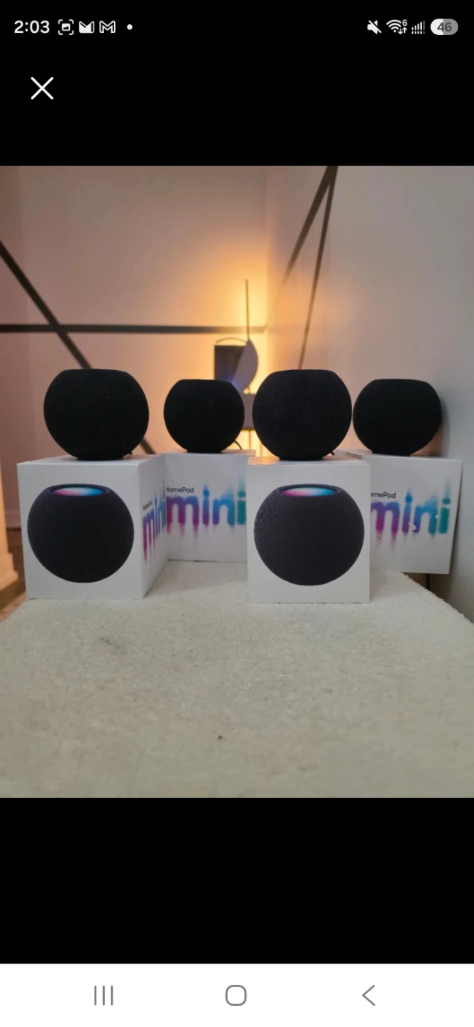 Set of 4 Apple HomePod Mini's w/ APPLE CARE+ & boxes