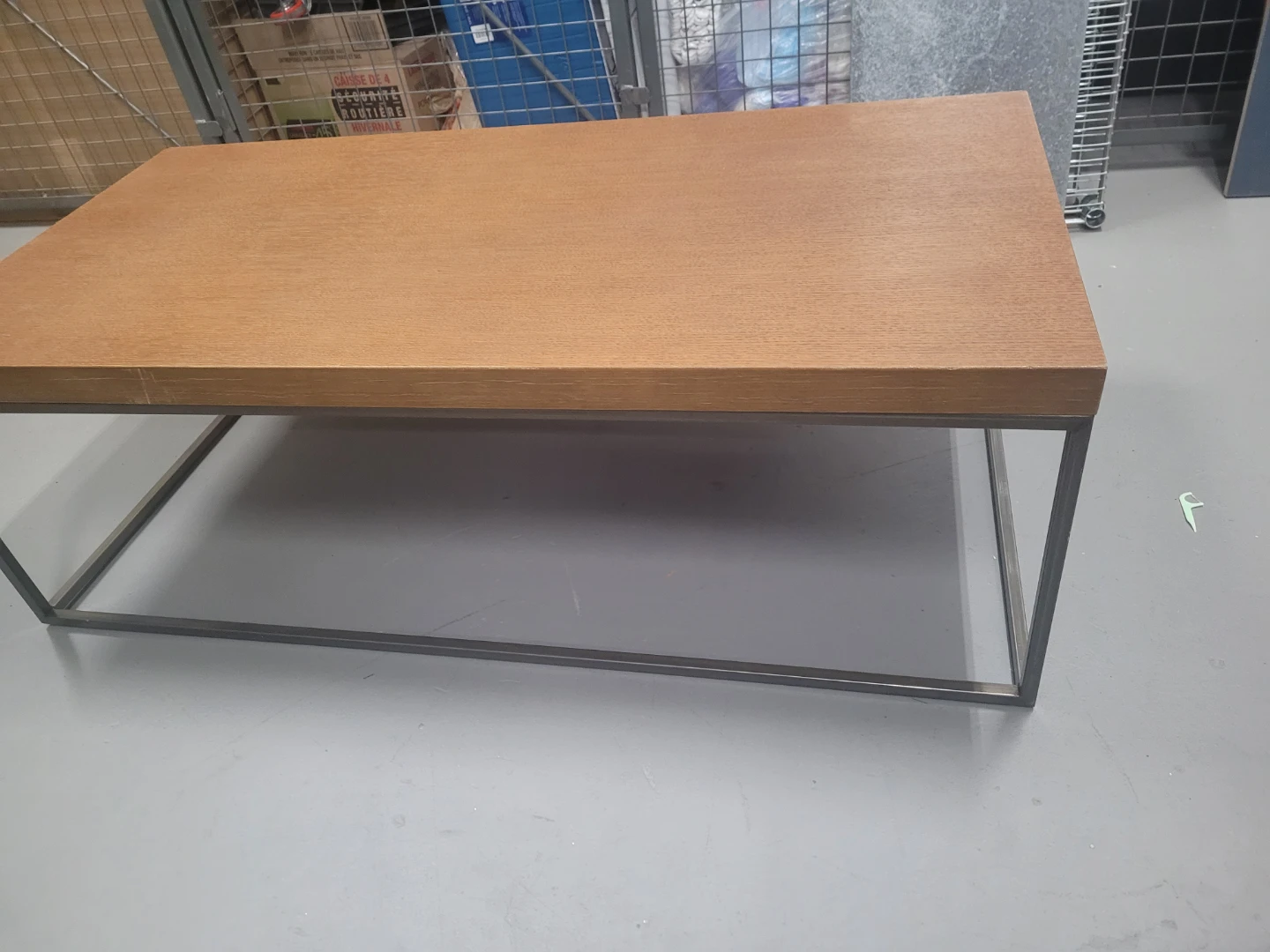 Modern Wood and Metal Coffee Table - photo 2