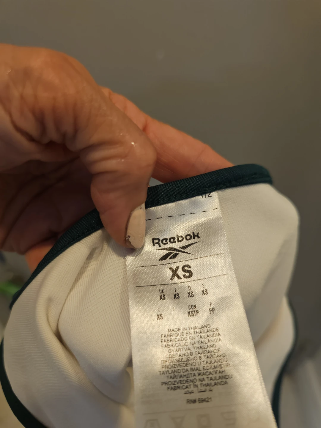Reebok White One Shoulder Sports Bra XS - photo 2