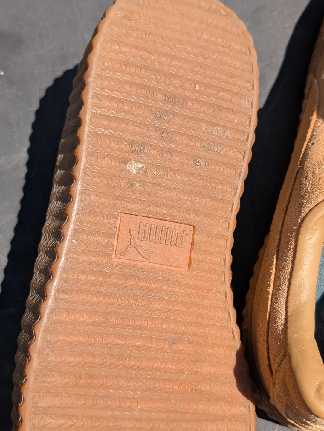 Puma Suede  walking  Shoes - Tan. Womens - photo 4