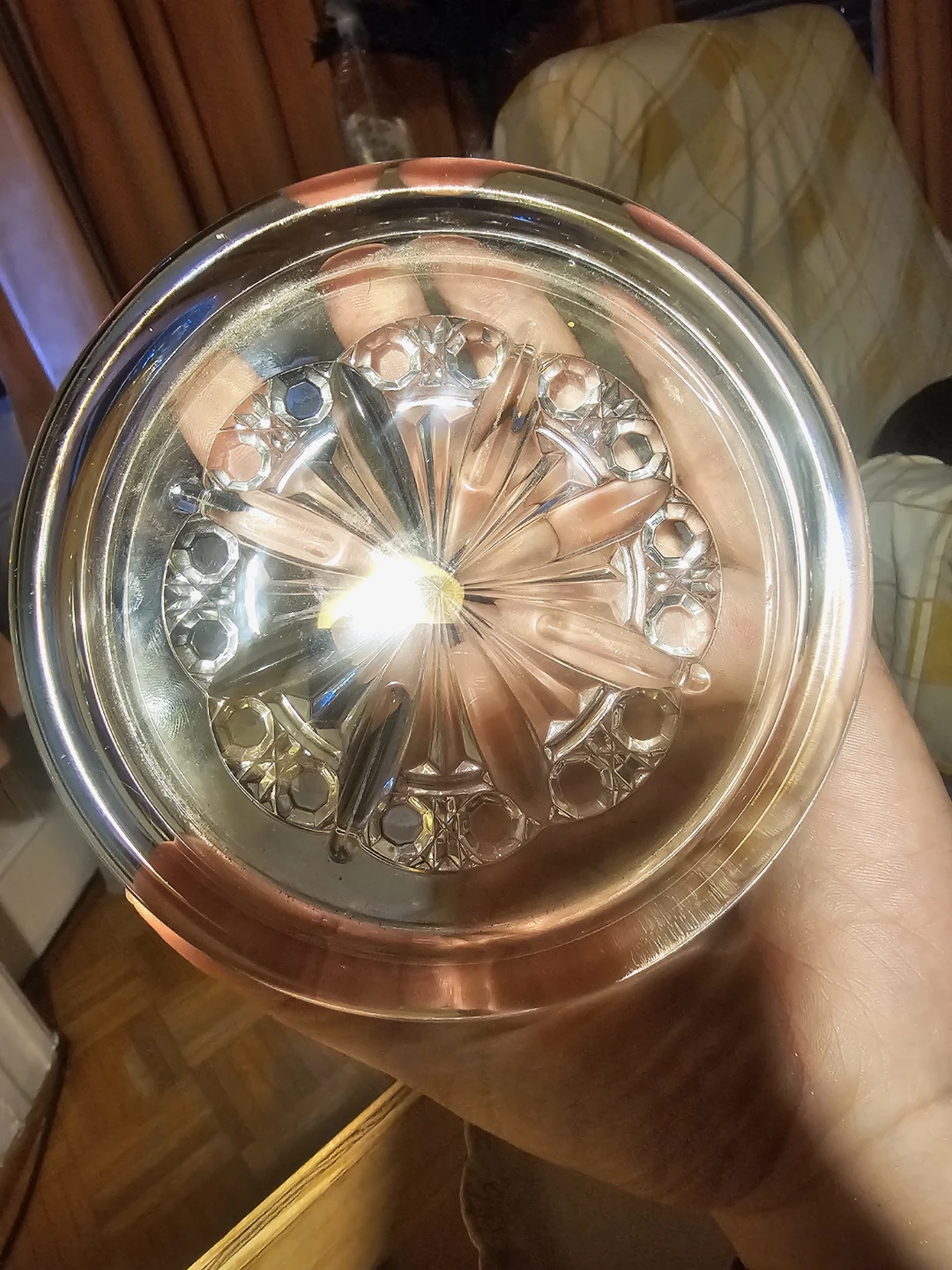 Glass Coaster with Flower Design - photo 3