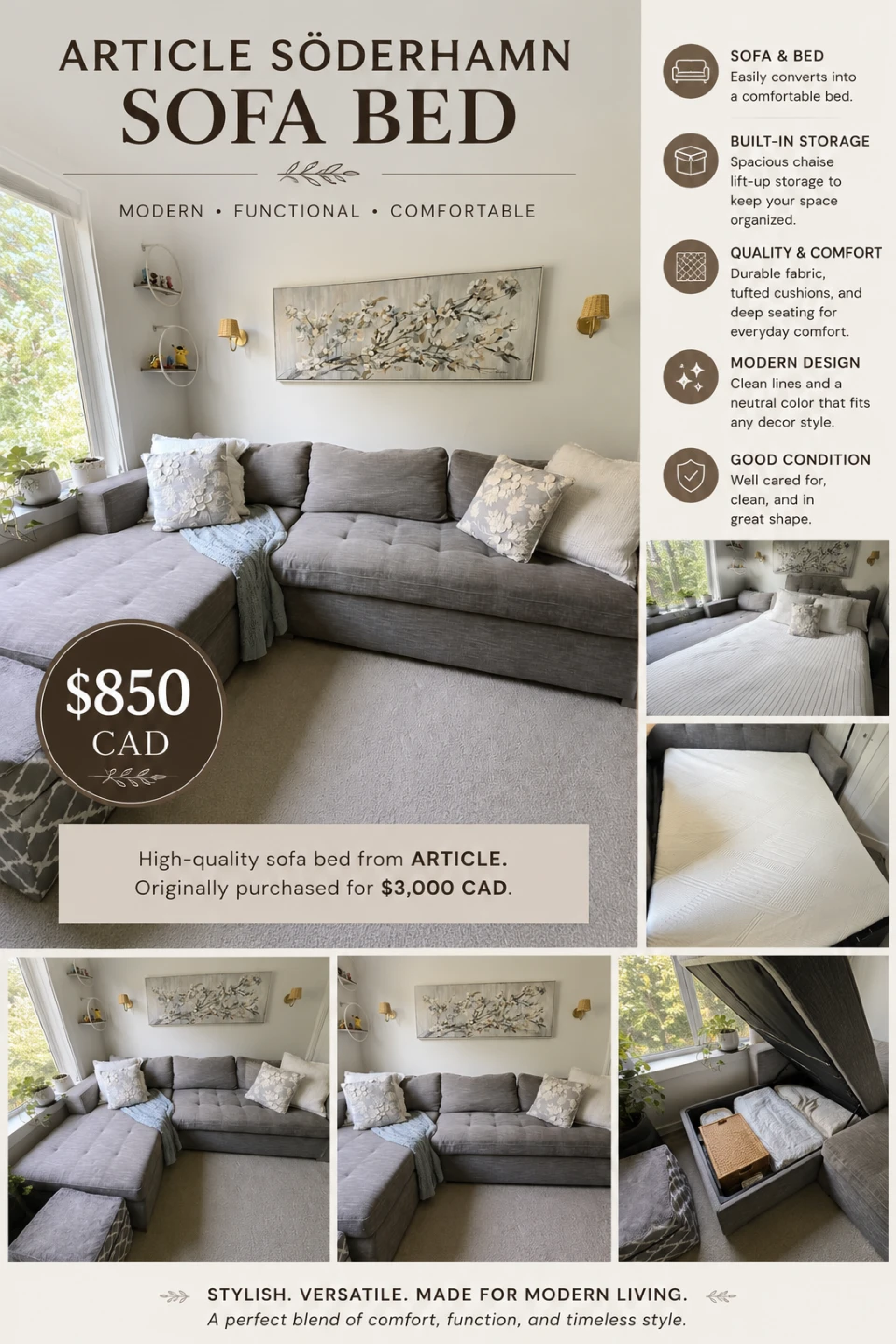 Article Soma Sofa Bed