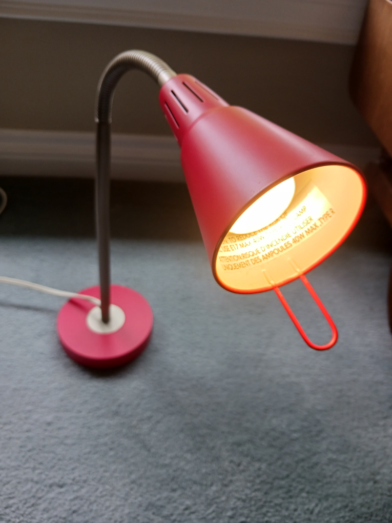 Red Ikea Desk Lamp - photo 2