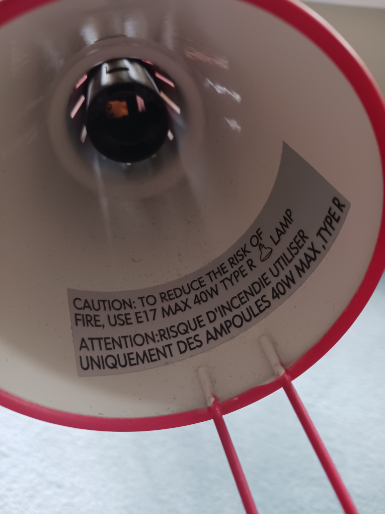 Red Ikea Desk Lamp - photo 3