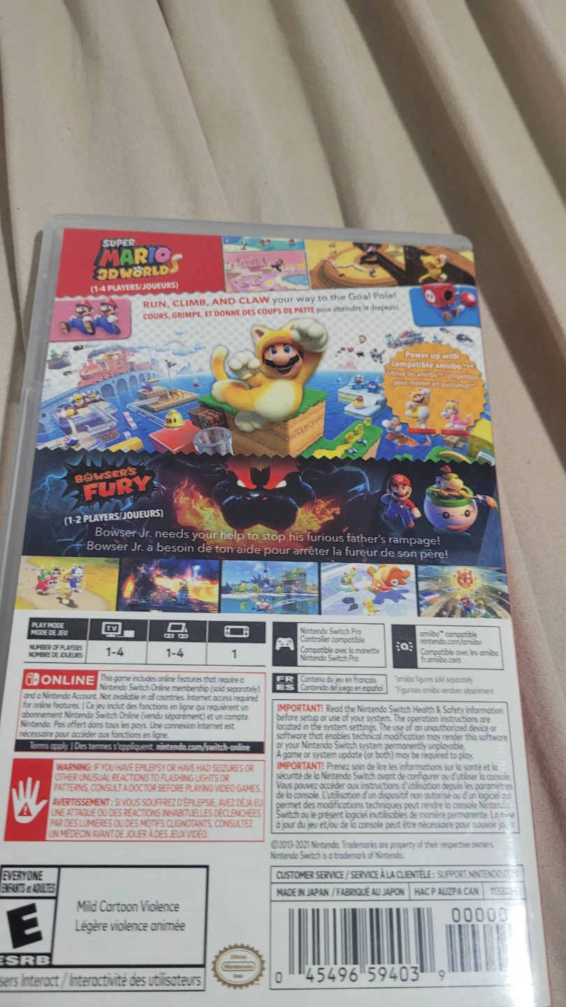 Nintendo Switch Super Mario 3D World + Bowser's Fury Game - photo 3
